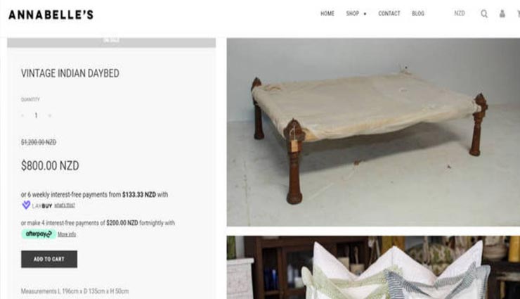 भारत में हजार रूपये में मिलने वाली यह सस्ती चारपाई विदेश में बिक रही 41000 में, आखिर क्यों 