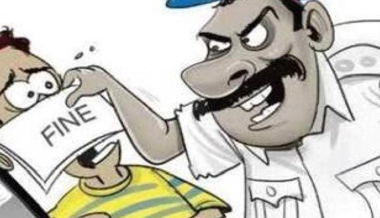 बांसवाड़ा : कार्रवाई कर काटे गए बिना मास्क पहने 100 से अधिक लाेगाें के चालान