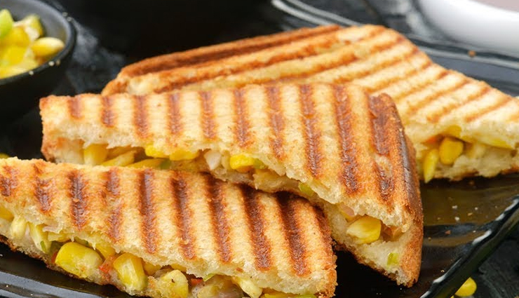 Recipe- Perfect for Weekends Cheese Corn Sandwich