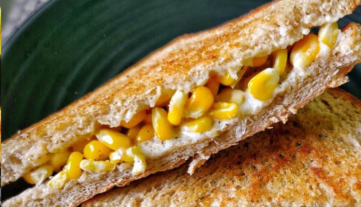 cheese corn sandwich recipe,easy weekend snack ideas,corn and cheese sandwich,quick sandwich recipe,delicious sandwich ideas,weekend brunch ideas,toasted cheese sandwich,corn kernel recipes,quick and easy snacks,comfort food recipes