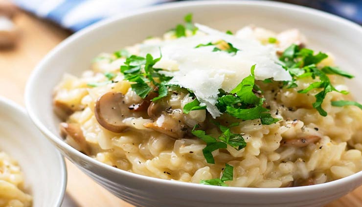 cheesy mushroom risotto recipe,recipe,recipe in hindi,special recipe