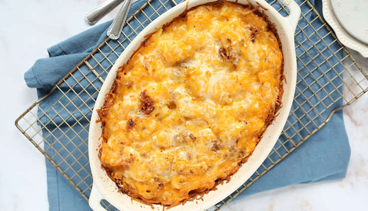 cheesy potato casserole,potato recipe,snacks recipe,main course recipe