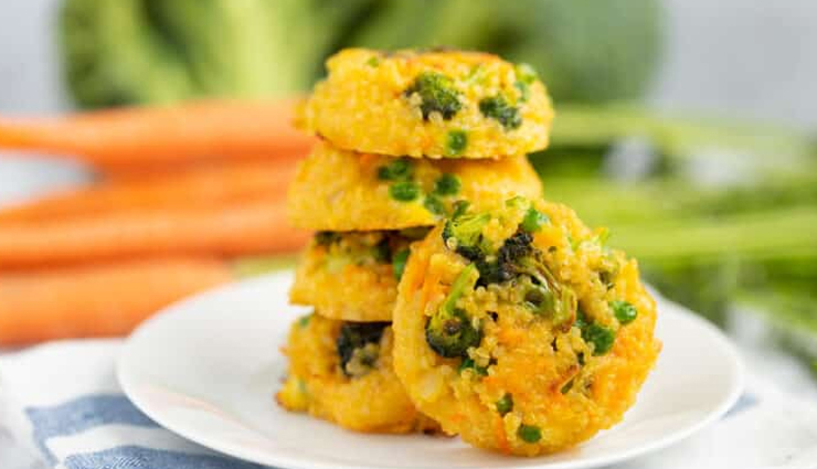 Recipe- Crispy and Cheesy Veggie Quinoa Cakes