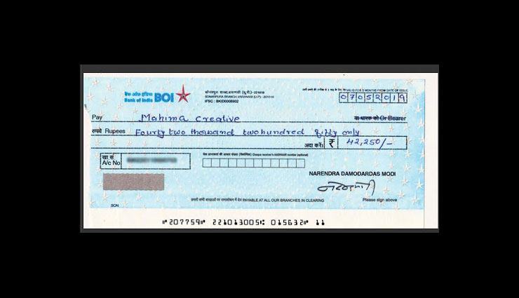 lok sabha election 2019,narendra modi,narendra modi cheque,narendra modi sign cheque,varanasi,bjp,news,news in hindi