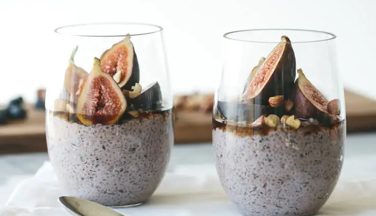 Recipe- Loaded With Vitamins and Nutrients Blueberry Chia Pudding With Figs
