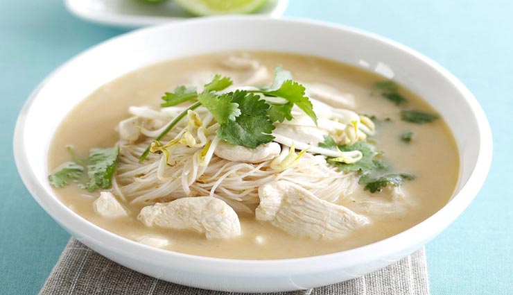 घर पर ही बनाए रेस्टोरेंट जैसा 'चिकन कोकोनट सूप' #Recipe special recipe of chicken coconut soup in hindi