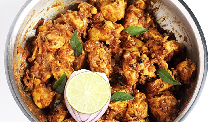 south indian style semi dry chicken pepper fry,dry chicken pepper fry,easy recipes,hunger struck,food