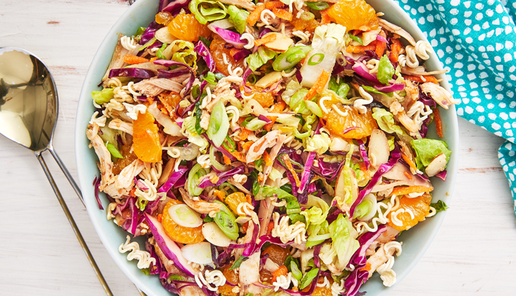 Recipe- Tossed WIth Crunchy Toppings Mandarin Chicken Salad

