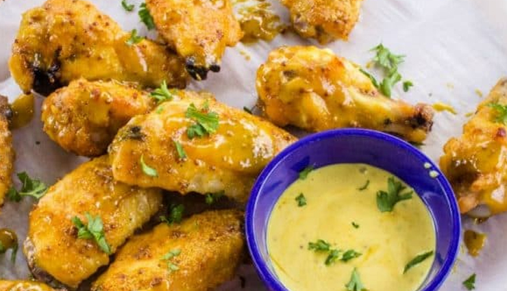 honey mustard chicken wings,chicken recipe,wings recipe