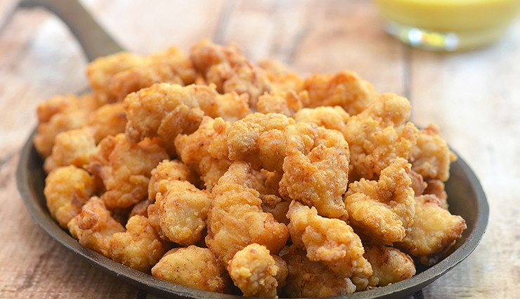 popcorn chicken,appetizer recipe,chicken recipe,snacks recipe,nom veg recipe