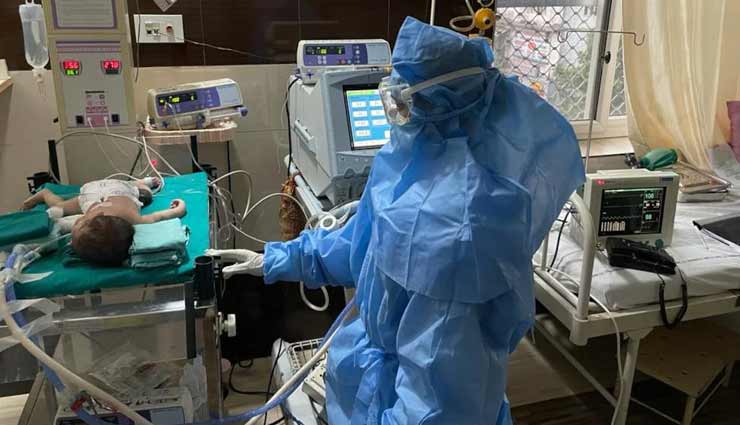 भीलवाड़ा : पैदा होते ही नवजात को लेना पड़ा वेंटिलेटर का सहारा, संक्रमित मां की मौत जबकि मासूम ने जीती जंग