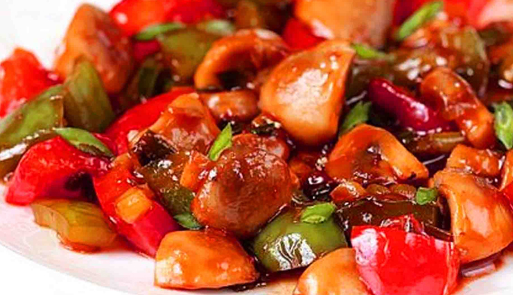 chilli mushroom,chilli mushroom recipe,hunger struck food,easy recipe