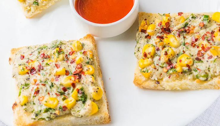 Recipe- Delicious Vegan Chilli Chesse Corn Toast