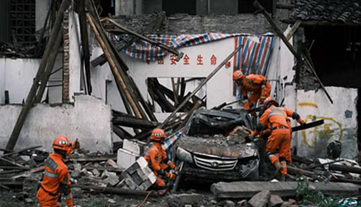 चीन में 6.1 की तीव्रता का भूकम्प, 116 मरे, 400 से ज्यादा घायल