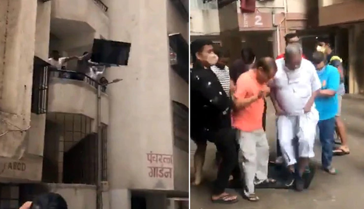 चीन के सामानों का बहिष्कार, शख्स ने गुस्से में बालकनी से फेंका 'मेड इन चाइना' का टीवी, लोग बोले- Go China Go - देखें वायरल वीडियो