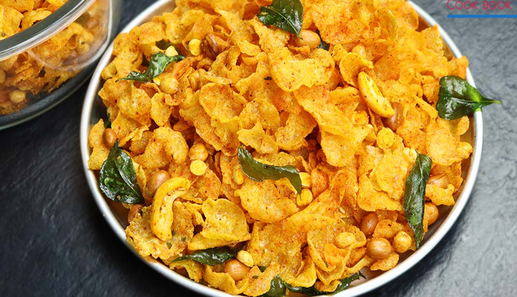 cornflakes chivda,chivda recipe,how to make chivda at home,cornflakes chivda recipe,hunger struck,food