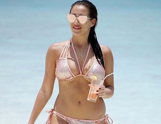 IN PICS EOTB's Chloe Goodman slipped into eye catching Nude Bikini