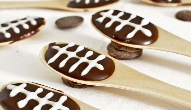 Recipe- Easy To Make Chocolate Football Spoons