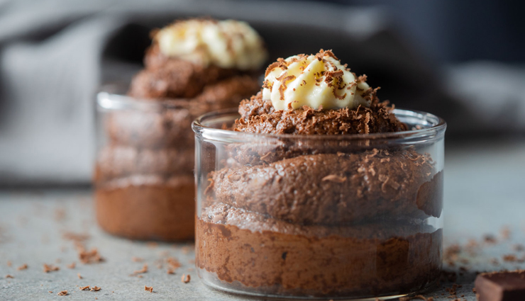 eggless chocolate mousse,eggless chocolate mousse recipe,sunday recipe,breakfast recipe