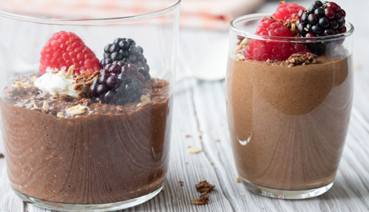 chocolate chia pudding,chocolate recipe,pudding recipe,chia recipe,sweets recipe,snacks recipe
