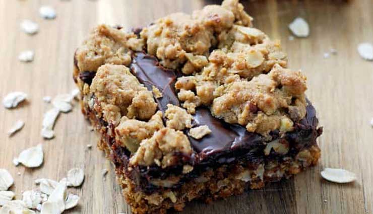 chocolate oat bars,chocolate recipe,oats recipe,healthy recipe