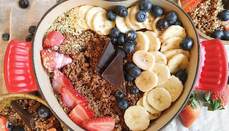 chocolate quinoa breakfast bowl,chocolate quinoa breakfast bowl recipe,breakfast recipe,healthy chocolate quinoa breakfast bowl,Chocolate,healthy breakfast
