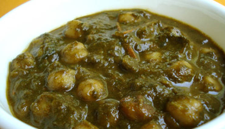 chole palak,healthy chole palak,chole palak recipe,recipe