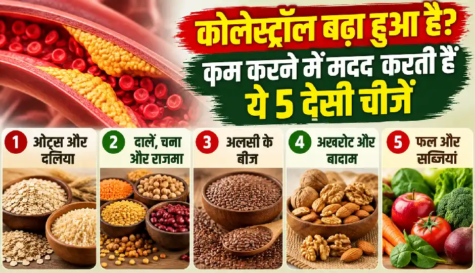 कोलेस्ट्रॉल बढ़ा हुआ है? कम करने में मदद करती हैं ये 5 देसी चीजें