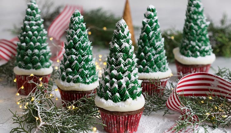 Christmas Special : क्रिसमस ट्री कपकेक के साथ करें सेलेब्रेशन #Recipe