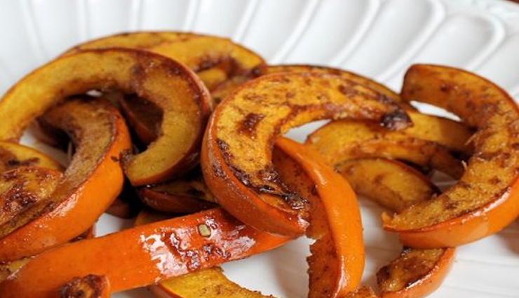 cinnamon roasted pumpkin,hunger struck,food,easy recipe