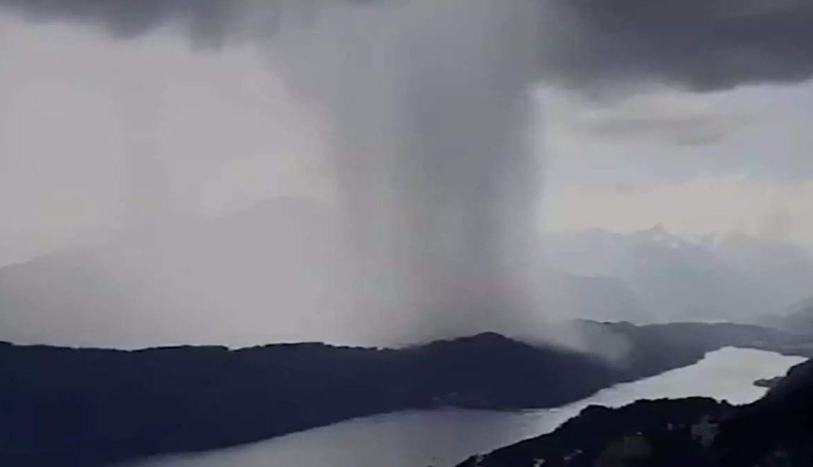 VIDEO : बादल फटने का यह नजारा उड़ा रहा लोगों के होश, आप भी रह जाएंगे हैरान!