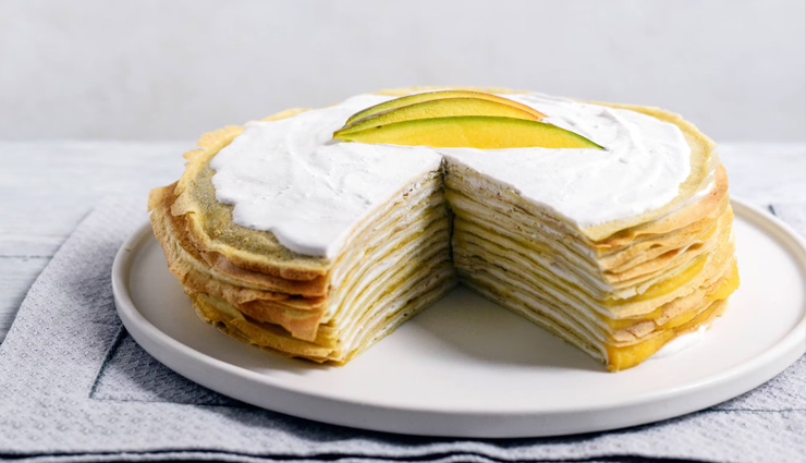 Recipe- Delicious Coconut Amaretto Crepe Cake