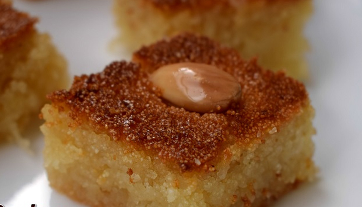 coconut basbousa,coconut basbousa recipe,hunger struck,food