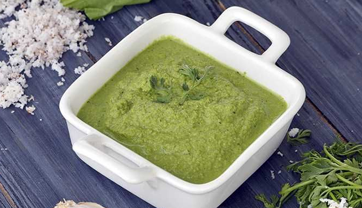 cilantro coconut chuntey,chuteny recipe,snacks recipe