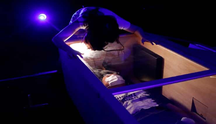 weird news,weird incident,weird idea,coronavirus,coffins chainsaws,japan stress relief