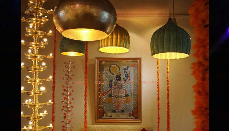 navratri 2019,lighting of house,decorating mandir at navratri,navratri celebrations,house hold ,नवरात्रि, मंदिर की लाइटिंग