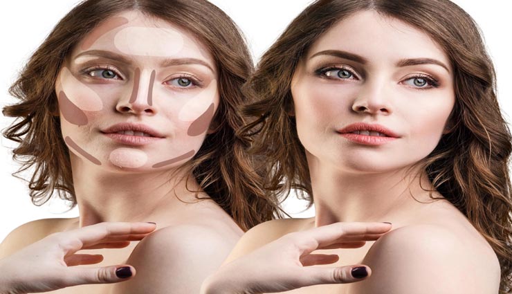 beauty tips,beauty tips in hindi,makeup tips,makeup tips in hindi,slim face makeup,contouring makeup,process of contouring makeup