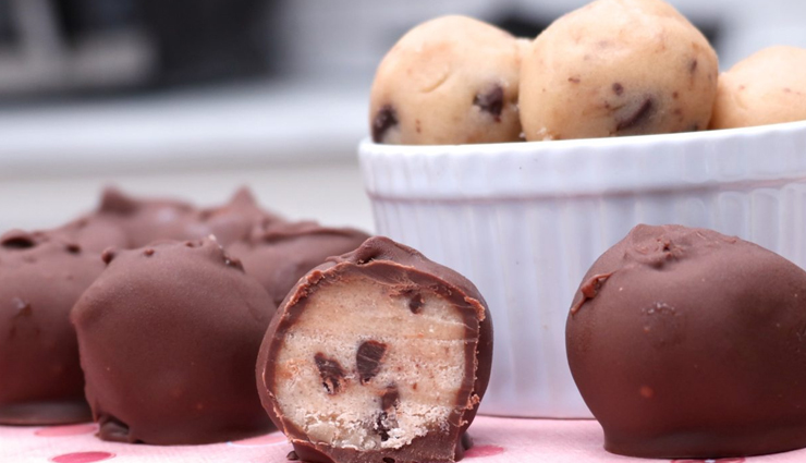 cookie dough truffles,truffles recipe,dessert recipe