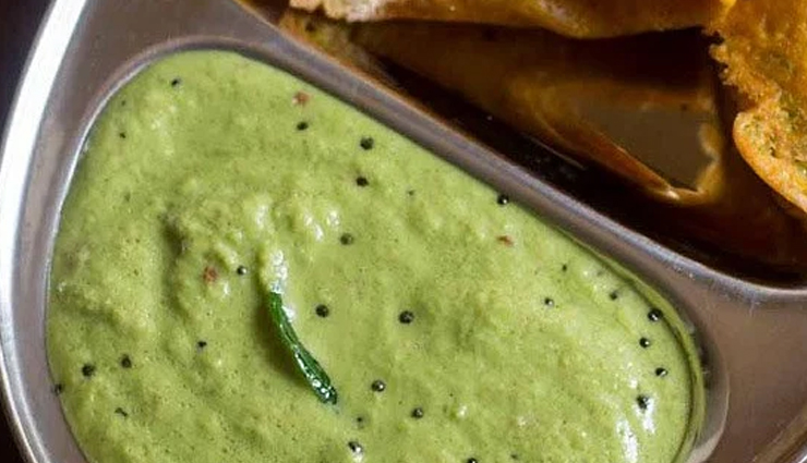 coconut chutney,coriander coconut chutney,coriander coconut chutney recipe,chutney recipe