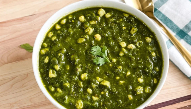 corn palak,hunger struck,food,easy recipe