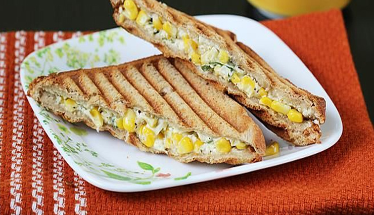Recipe- Mouthwatering Corn Cream Sandwich
