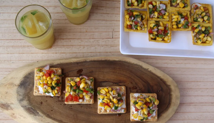 perfect for snack corn canapes,food,easy recipe