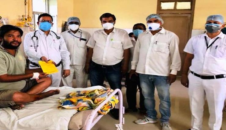 सवाई माधोपुर : कोरोना को मात देकर घर लौटा शंकरलाल, सिटी स्कोर 17 और ऑक्सीजन लेवल था 41