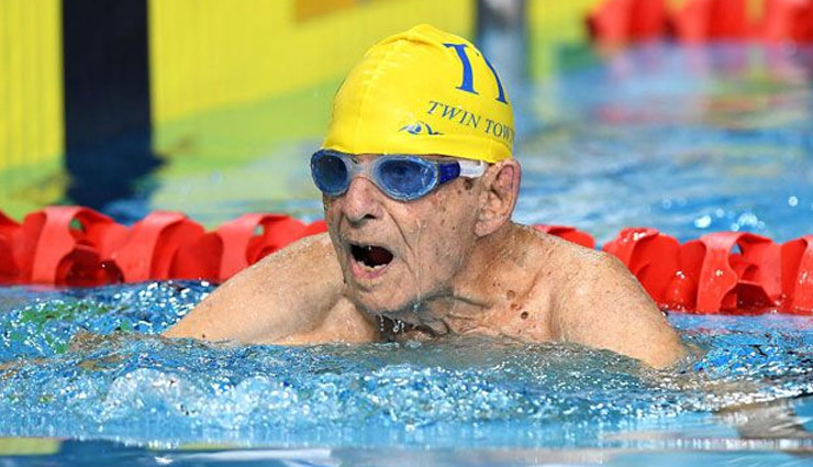 99 year Old Man Broke Swimming World Record
