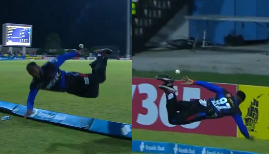CPL 2025: फेबियन एलन की सुपरमैन फील्डिंग ने रोका छक्का, वीडियो हुआ वायरल