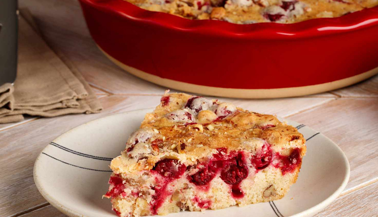 delicious cranberry cobbler,food,easy recipe