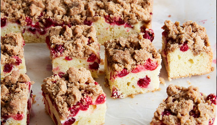Recipe- Dairy Free Healthy Cranberry Coffee Cake
