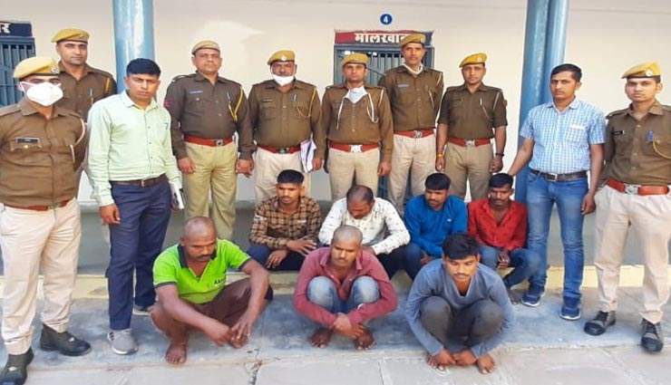 कोटा : वारदात से पहले ही पुलिस ने कसा शिकंजा, टोल प्लाजा लूटने की साजिश रच रहे 7 बदमाश गिरफ्तार