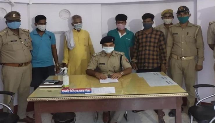 उत्तरप्रदेश : पुलिस के हथ्ते चढ़े पंचायत सेक्रेटरी की हत्या के चार आरोपी, धारदार हथियार से किया था हमला