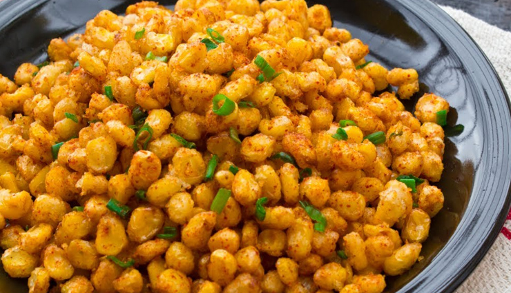 crispy corn chaat,hunger struck,food,easy recipe